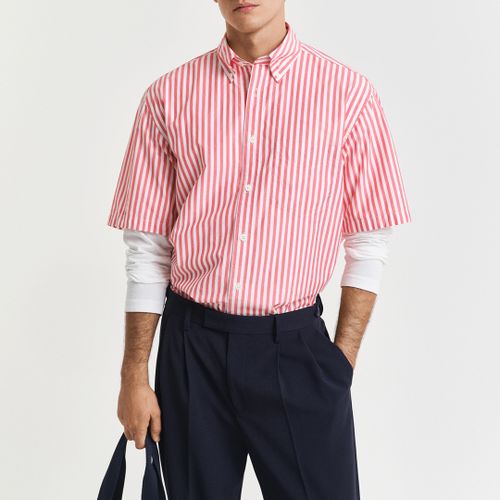 White Stripe Heritage Poplin Cotton Shirt - Size L - Gant - Modalova