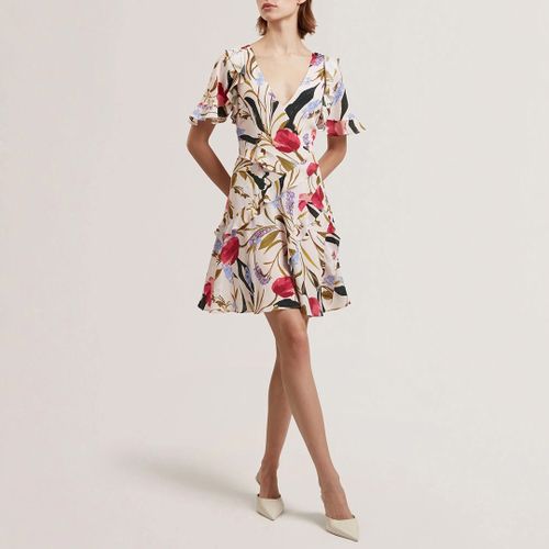 Multi Issiia Frill Detail Mini Dress - Size 8 - Ted Baker - Modalova