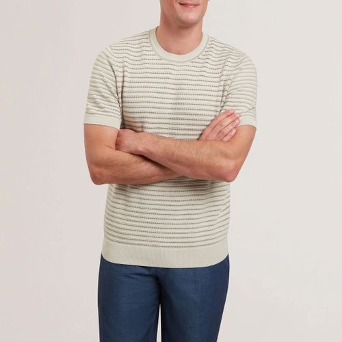 Ecru Lain Textured T-Shirt - Size XXXL - Ted Baker - Modalova