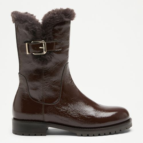 Women's Lock Nappa Leather Flat Tall Boots - Size 6 - Russell & Bromley - Modalova