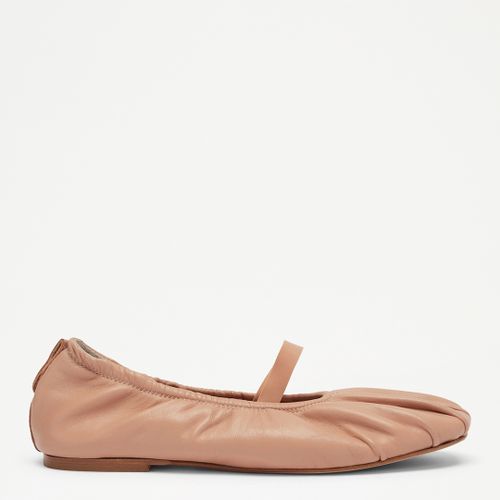 Women's Camel Butterfield Leather Ballet Flats - Size 4 - Russell & Bromley - Modalova