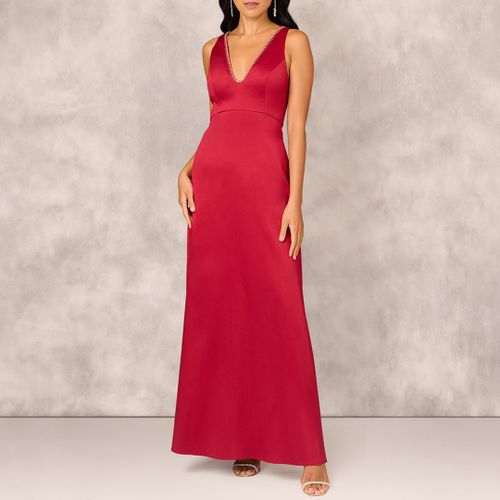 Stretch Mikado A-Line Gown - Size 14 - Adrianna Papell - Modalova