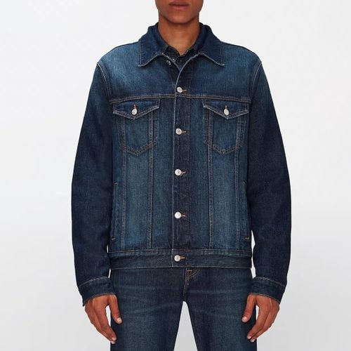 Dark Blue Perfect Denim Jacket - 7 For All Mankind - Modalova