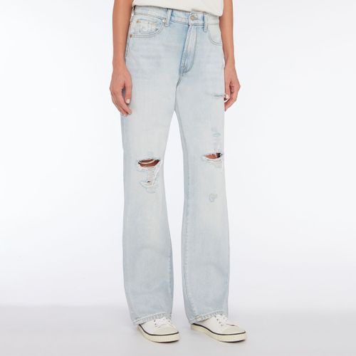 Light Wash Tess Straight Jeans - 7 For All Mankind - Modalova