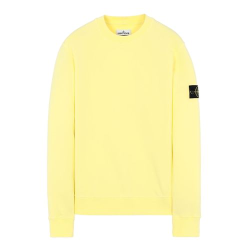 Yellow Crew Neck Fleece Sweatshirt - Stone Island - Modalova