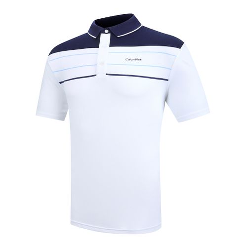 Navy Calvin Klein Chest Stripe Polo - Calvin Klein Golf - Modalova