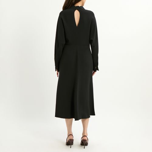 Black Wrap Front Dress - Victoria Beckham - Modalova