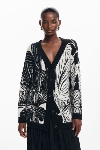 Printed cardigan - BLACK - L - Desigual - Modalova