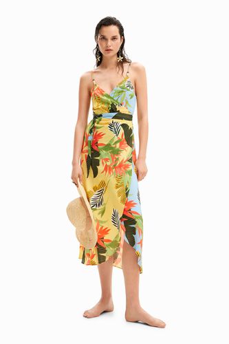 Tropical wrap midi dress - - XL - Desigual - Modalova