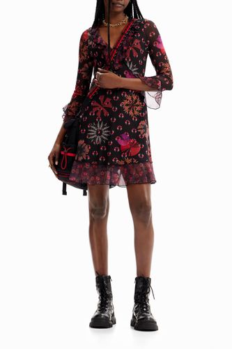 Vestido corto volantes - BLACK - L - Desigual - Modalova