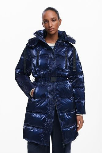 Long iridescent padded coat - L - Desigual - Modalova