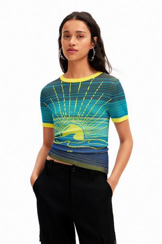 Camiseta punto olas - Desigual - Modalova