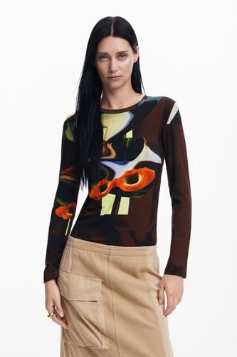 Arty T-shirt - BROWN - M - Desigual - Modalova