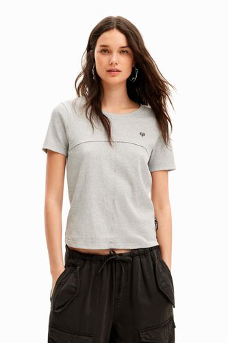 Camiseta patch costuras - BLACK - L - Desigual - Modalova