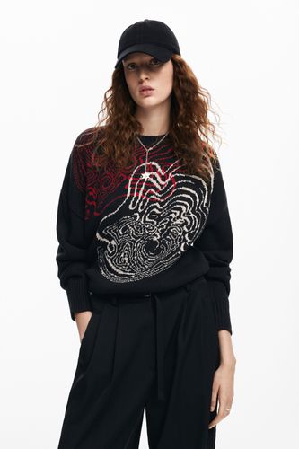 Wave knit sweater designed by M. Christian Lacroix - M - Desigual - Modalova