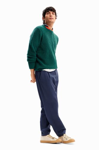 Jersey textura lana - GREEN - XL - Desigual - Modalova