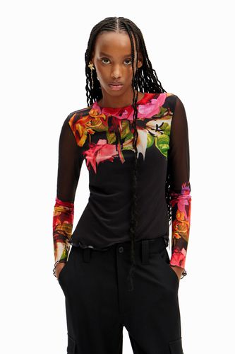 Camiseta flores tropicales - Desigual - Modalova