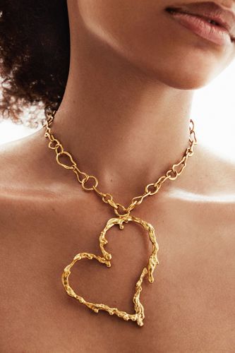 Zalio gold plated heart necklace - - U - Desigual - Modalova