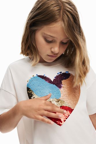 Camiseta corazón - WHITE - 13/14 - Desigual - Modalova