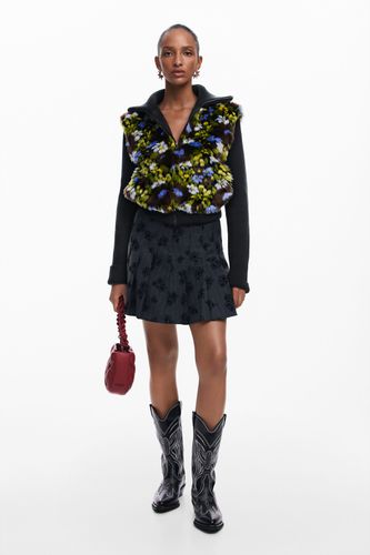 Combined floral jacket - BLACK - XS - Desigual - Modalova