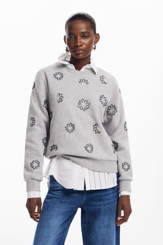 Floral jewel sweatshirt - BLACK - L - Desigual - Modalova