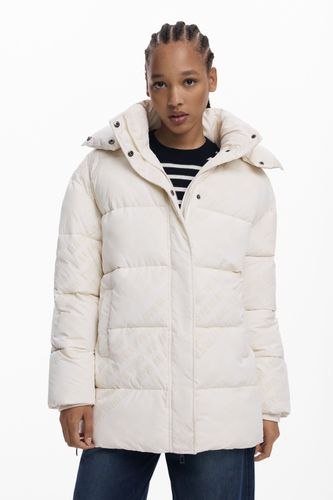 Padded quilted coat - WHITE - XL - Desigual - Modalova