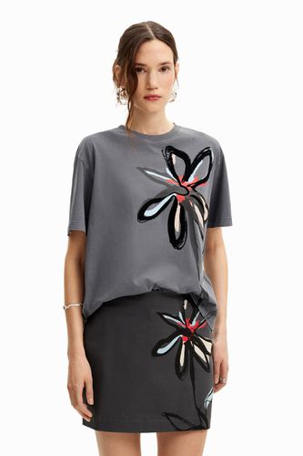 Camiseta ilustración flor - - XL - Desigual - Modalova