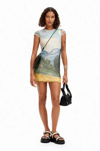 Vestido corto Van Gogh - BLUE - XS - Desigual - Modalova