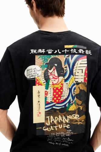 T-shirt illustration style japonais - Desigual - Modalova