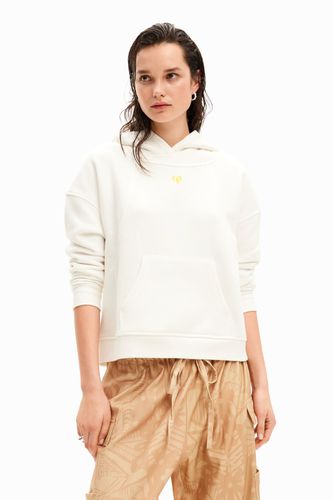Patchwork hoodie - WHITE - XL - Desigual - Modalova