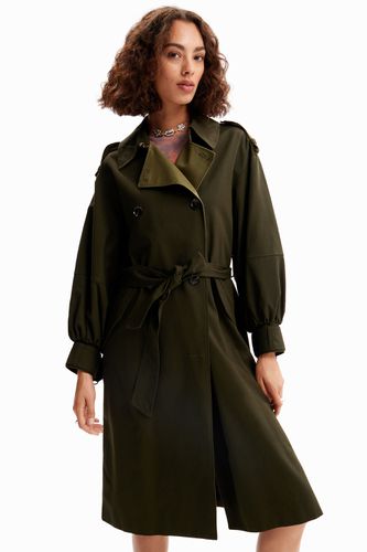 Oversize belted trench coat - - L - Desigual - Modalova