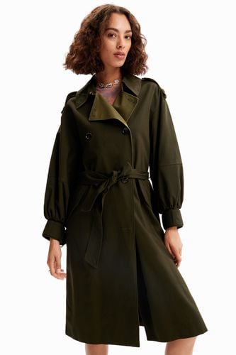 Oversize belted trench coat - - XS - Desigual - Modalova