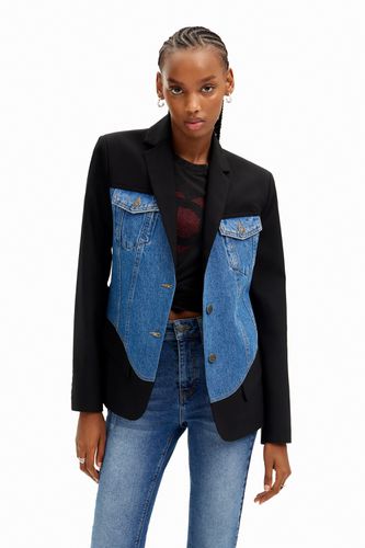 Hybrid trucker blazer - BLUE - 40 - Desigual - Modalova