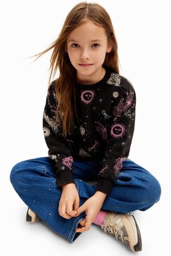 Sudadera flores universo - 11/12 - Desigual - Modalova