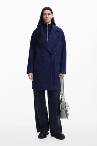 Wool coat - BLUE - L - Desigual - Modalova