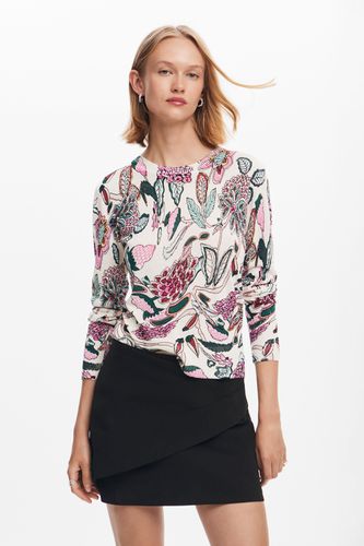 Sweater with floral details - - S - Desigual - Modalova
