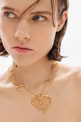 Zalio gold-plated heart necklace - - U - Desigual - Modalova