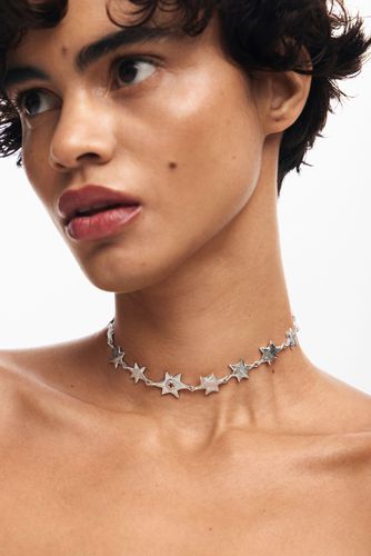 Choker estrellas baño plata Zalio - Desigual - Modalova