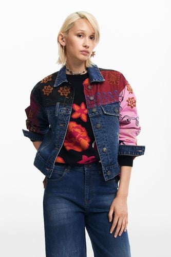 Chaqueta denim patchwork - Desigual - Modalova