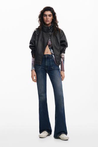 Biker efecto piel oversize - Desigual - Modalova