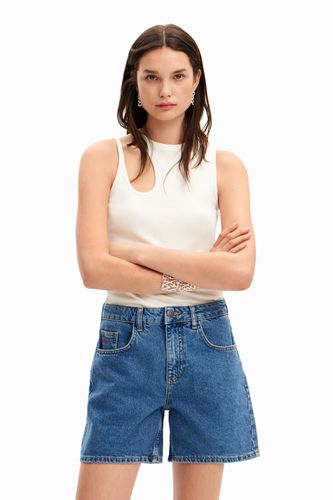Plain denim shorts - BLUE - 36 - Desigual - Modalova