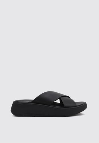 F-MODE LEATHER FLATFORM CROSS SLIDES 36 - FITFLOP - Modalova