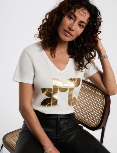 T-shirt court sérigraphié - Morgan - Modalova