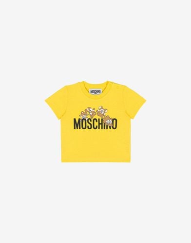 T-shirt In Jersey Teddy Logo - Moschino - Modalova