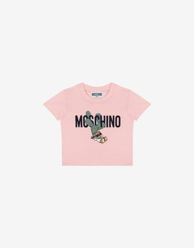 T-shirt In Jersey Cactus Teddy Bear - Moschino - Modalova