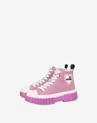 Zapatillas Altas De Lona Lovely Love - Love Moschino - Modalova
