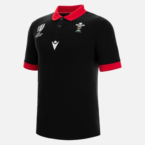 Rugby World Cup 2023 Welsh Rugby adults' fan line cotton piquet polo shirt - Macron - Modalova