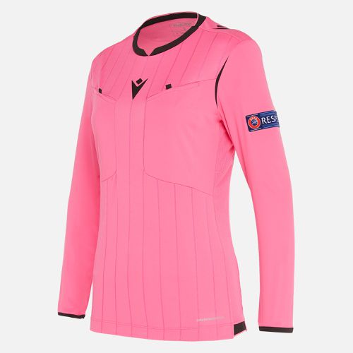 Referee woman neon pink shirt UEFA - Macron - Modalova