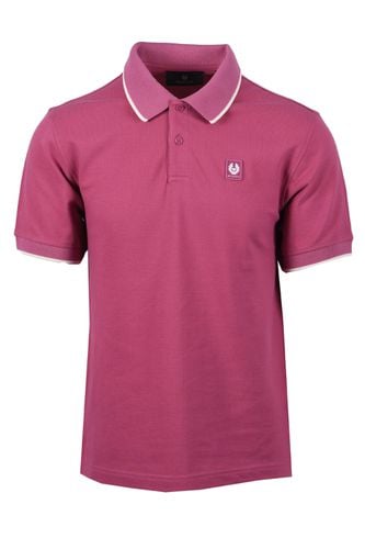 Tipped Polo Shirt Magenta Size: SIZE M - Belstaff - Modalova