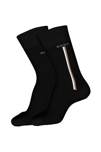 Boss 2pack Rs Iconic Socks Black Size: 6-8 (39-42) - BOSS Accessories - Modalova